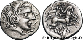 REDONES (Area of Rennes)
Type : Statère d'argent à l’hippocampe 
Date : c. 60-50 AC. 
Mint name / Town : Vannes (56) 
Metal : silver 
Diameter : 21  m...
