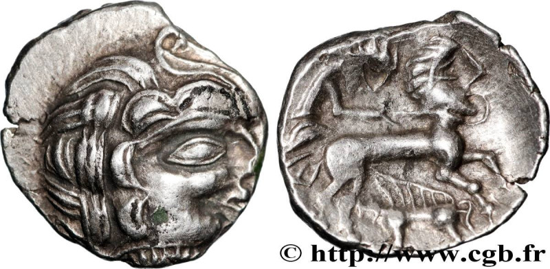 REDONES (Area of Rennes)
Type : Quart de statère d'argent au sanglier 
Date : c....