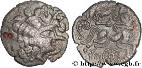 REDONES (Area of Rennes)
Type : Statère de billon, classe VIIa 
Date : c. 80-50 AC. 
Metal : billon 
Diameter : 21  mm
Orientation dies : 1  h.
Weight...