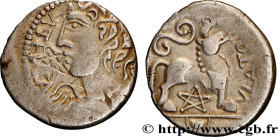 GALLIA BELGICA - REMI (Area of Reims)
Type : Denier ATEVLA / VLATOS, classe Ia 
Date : c. 60-30 AC. 
Mint name / Town : Reims (51) 
Metal : silver 
Di...