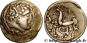 SEQUANI - HELVETII, Unspecified (Currently Switzerland)
Type : Quart de statère, type de Crainvilliers au croissant 
Date : IIe-Ier siècles avant J.-C...