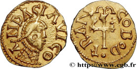 AMBACIA VICVS - AMBOISE (Loir-et-Cher)
Type : Triens, monétaire FRANCOBODVS 
Date : c. 600-670 
Date : s.m. 
Mint name / Town : Amboise (37) 
Metal : ...