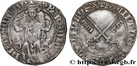 ITALY - ANTIPOPE BENOÎT XIII (Pierre de Lune)
Type : Carlin 
Date : s.m. 
Mint name / Town : Avignon 
Metal : silver 
Diameter : 24  mm
Orientation di...