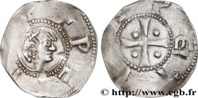 LORRAINE - ABBEY OF MOYENMOUTIER
Type : Denier 
Date : c. 1100-1150 
Date : s.m. 
Mint name / Town : Moyenmoutier 
Metal : silver 
Diameter : 17  mm
O...
