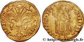 CAMBRÉSIS - SAINT-POL - GUI IV DE VENTADOUR
Type : Florin d'or 
Date : s.m. 
Mint name / Town : Cambrai 
Metal : gold 
Diameter : 21,5  mm
Orientation...