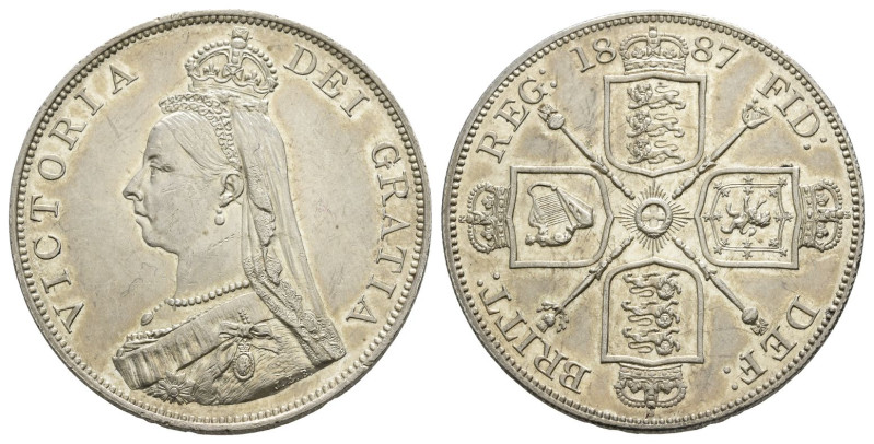 Great Britain. Hanover, Victoria AR Double Florin. 1837-1901. London mint. Dated...