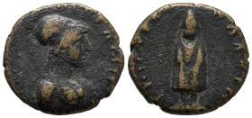 Mysia, Pergamum. Pseudo-autonomous issue, time of Antoninus Pius (138-161). Æ (15.5mm, 2.62g), c. 147-161. Iulius Pollio (strategos for the second tim...