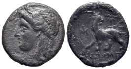 Ionia, Miletos, c. 340-325 BC. AR Hemidrachm (13mm, 1.40g). Diopompos, magistrate. Laureate head of Apollo l. R/ Lion standing l., head r.; star above...