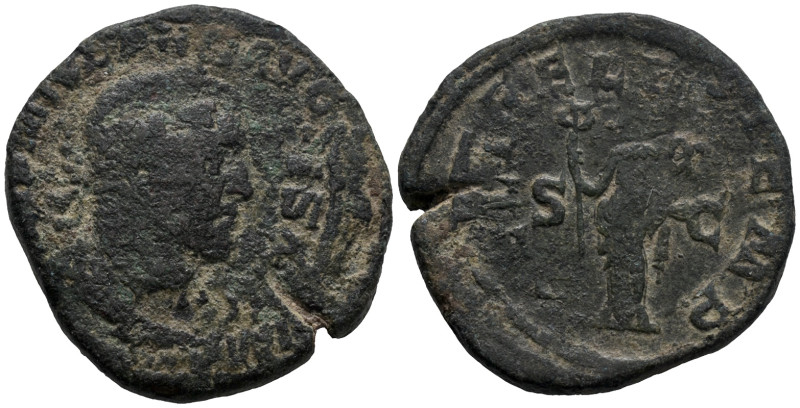 Philip I (244-249). Æ Sestertius (32mm, 22g). Rome, 246. Laureate, draped and cu...