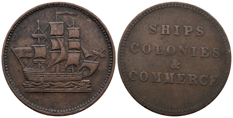 Canada. Canadian provinces. Prince Edward Island. Merchant token. 1/2 Penny 1830...