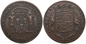France. Time of Louis XIV (1643-1715)." États de Bourgogne / States of Burgundy ". Token (30.5mm, 9.27g), COMITIA BURGUNDIAE. Philippe de Challemoux, ...