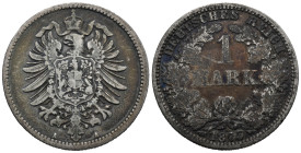 Germany. German Empire (1871 - 1918). Berlin mint. Wilhelm I (1871-1888). 1 Mark 1875 (24mm,5.37g). KM# 7; N# 7031. VF