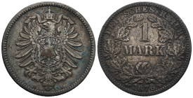 Germany. German Empire (1871 - 1918). Berlin mint. Wilhelm I (1871-1888). 1 Mark 1876 (24mm, 5.50g). KM# 7; N# 7031. VF