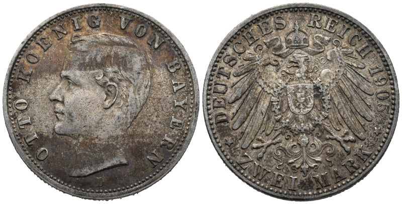 Germany. German States. Kingdom of Bavaria. Munich mint. Otto (1886-1913). 2 Mar...