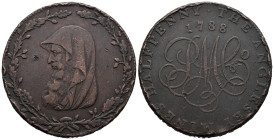 Great Britain. United Kingdom. Soho Mint, Handsworth. Merchant token. 1/2 Penny 1788 (27mm, 12.26g). Anglesey - Parys Mines Company - Druid Series. DH...