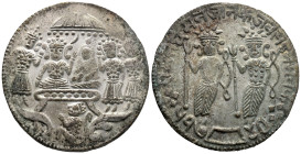 India, Ram Darbar. Temple Token Ramatanka, XIX century (29mm, 10.29g). Good VF