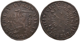 Netherlands. Dutch Republic. Eighty Years' War (1568-1648). Counter token 1578 (28.50mm, 5.03g); the negotiations for the 'Union of Utrecht'. VF