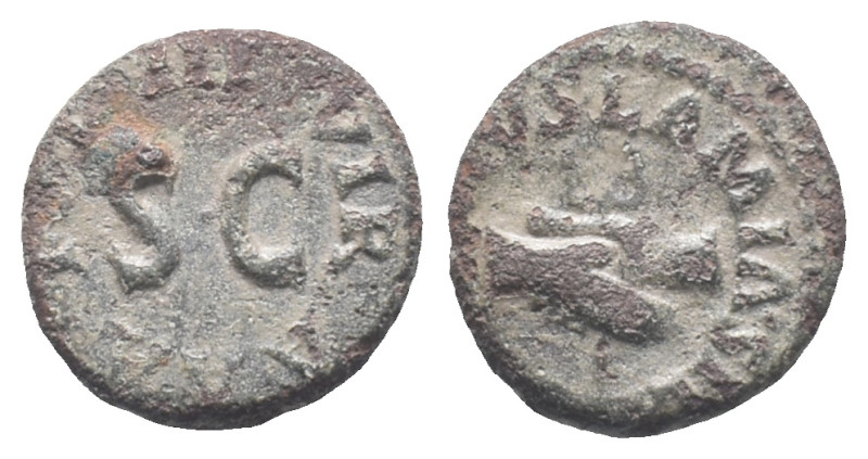 Augustus (27 BC-AD 14). Æ Quadrans (15mm, 2.90g). Rome; Lamia, Silius and Annius...
