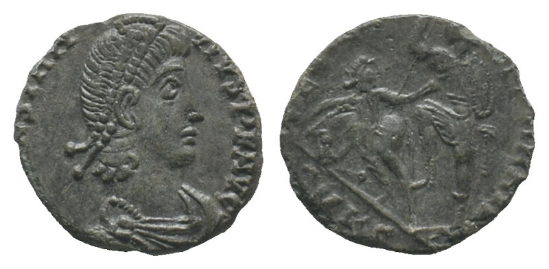 Constantius II (337-361). Æ (16mm, 1.91g). Cyzicus, 351-4. Pearl-diademed, drape...