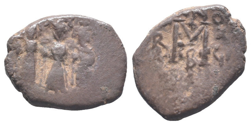 Heraclius (610-641). Æ 40 Nummi (24mm, 6.72g). Constantinople, year 17. Heracliu...