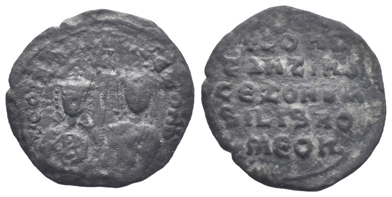 Constantine VII and Zoe (913-959). Æ 40 Nummi (28mm, 6.77g). Constantinople, 914...