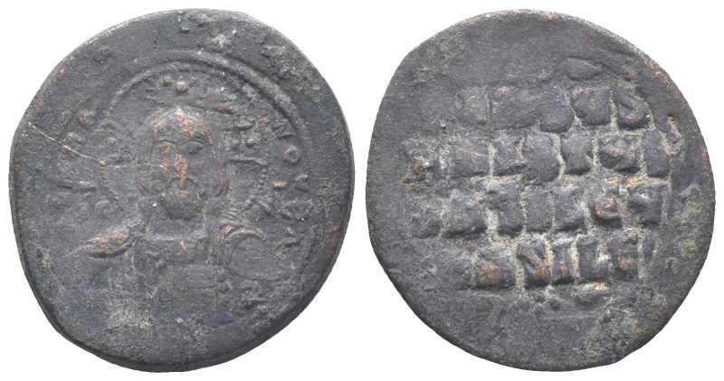 Anonymous, time of Basil II and Constantine VIII (c. 976-1025). Æ 40 Nummi (34mm...