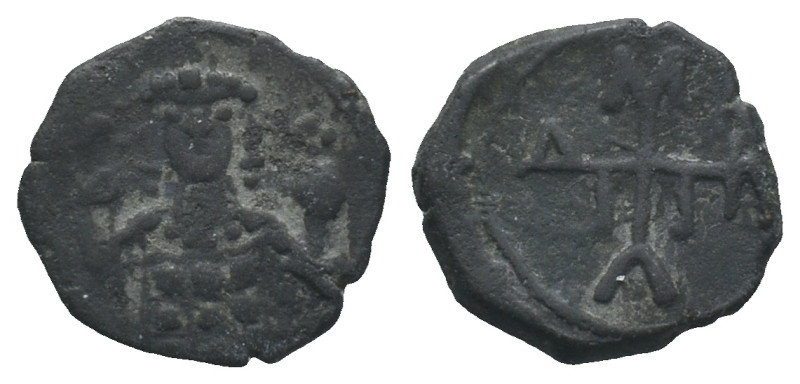 Manuel I (1143-1180). Æ Half Tetarteron (18mm, 2.57g). Uncertain Greek mint. Cro...