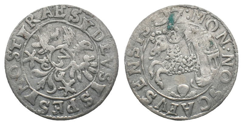 Switzerland, Schaffhausen. 3 Kreuzer 1597 (21mm, 2.13g). VF
