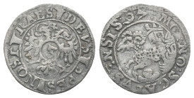Switzerland, Schaffhausen. 3 Kreuzer 1597 (21mm, 1.74g). Near VF