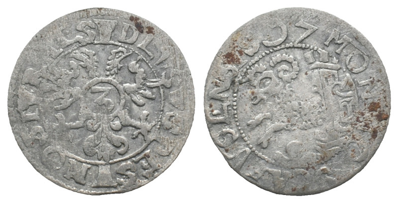 Switzerland, Schaffhausen. 3 Kreuzer 1597 (21mm, 2.12g). Near VF