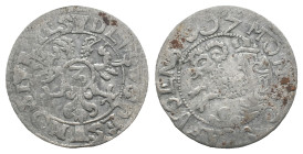 Switzerland, Schaffhausen. 3 Kreuzer 1597 (21mm, 2.12g). Near VF