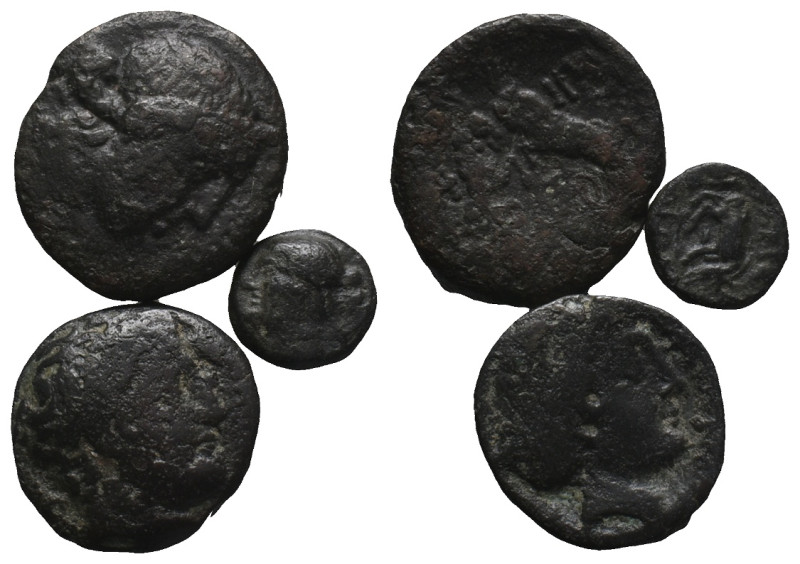 Lot of 3 Greek Æ coins, to be catalog. LOT SOLD AS IS, NO RETURN