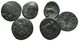 Lot of 3 Greek Æ coins, to be catalog. LOT SOLD AS IS, NO RETURN