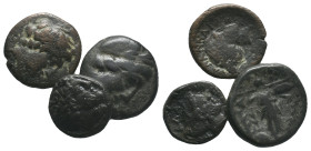 Lot of 3 Greek Æ coins, to be catalog. LOT SOLD AS IS, NO RETURN
