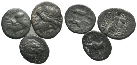 Lot of 3 Greek Æ coins, to be catalog. LOT SOLD AS IS, NO RETURN