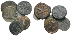 Mixed lot of 6 Roman Provincial, Byzantine and World Æ coins, to be catalog. LOT SOLD AS IS, NO RETURN