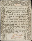 CT-238. Connecticut. July 1, 1780. 10 Shillings. About Uncirculated.
No. 1934. A lightly circulated Colonial-era note from Connecticut that features ...