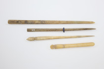 Roman Bone Hair Pin Group, Circa
1st - 3rd Century  AD