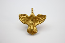 Roman or Later  Gold  Winged Phallic Pendant, Circa 1st Century AD or Latter