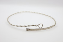 Celtic- Thracian Silver Neck Torque, Circa 3rd-2nd Century BC