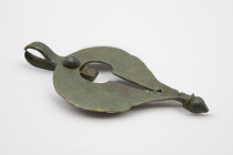 Roman Military Bronze Leaf-Shaped Pendant Circa 1st-3rd Century AD