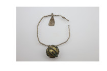 Viking Era Silver Axe and Ball Bracelet, Circa
9th-10th Century AD