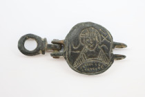 Byzantine Bronze Pendant with Christ , Circa
11th-12th century AD