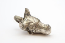 Greko-Roman Silver Bull Pendant, Circa 1st Century BC-1st Century AD