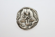 Medieval Silver Coats of Arms Decoration with Lions, Circa  14en Century AD
