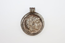 Alexander The Great Silver Coin Pendant, Circa  3rd Century BC