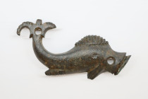 Roman Bronze Dolphin Mount, Circa  1st, 2nd Century AD