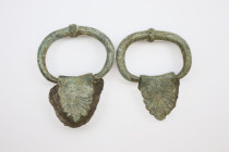 Pair of Greek Bronze Handles, Circa 4th -2nd Century AD