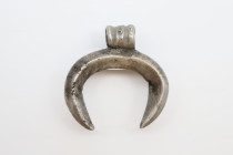 Roman Silver Lunar Pendant, Circa 1st, 2nd Century AD