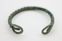Viking Twisted Bronze Bracelet, Circa 9th-11th Century AD